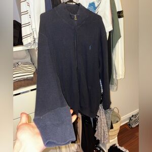 Ralph Lauren Dark Blue Zip-Up Sweater